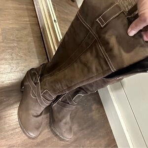 Brown Knee-High Boots